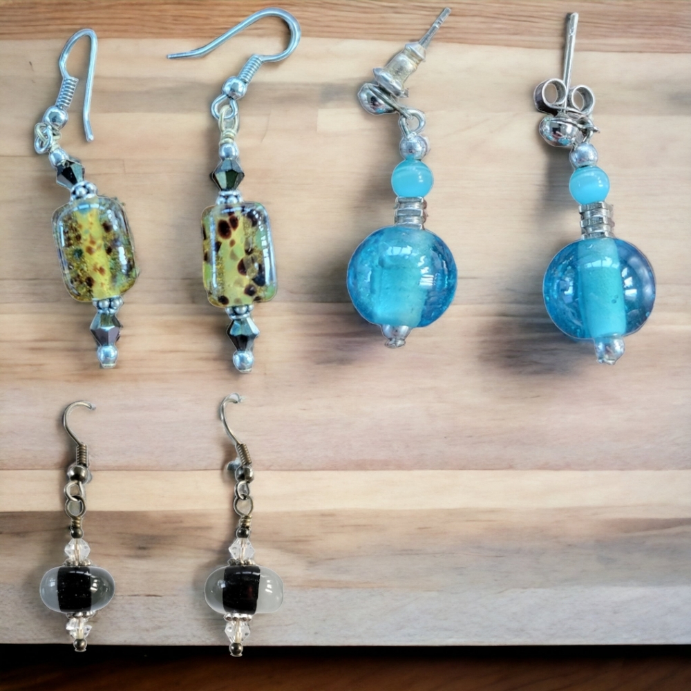 3 Pairs Handmade Earrings